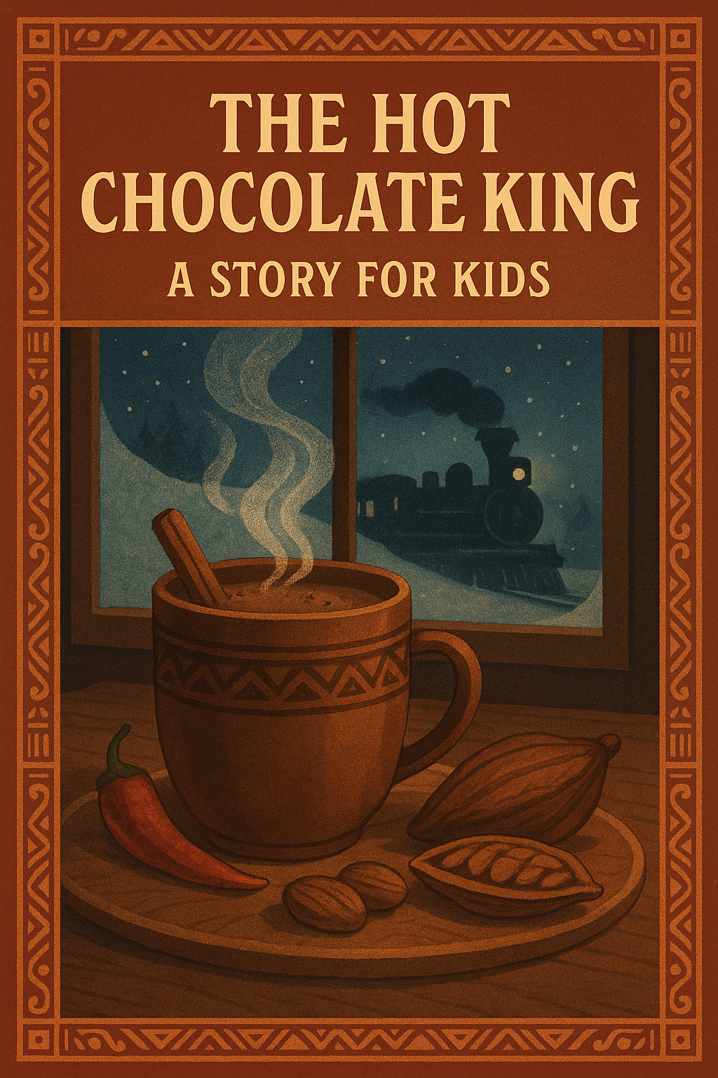 The Hot Chocolate King: A Story, coloring sheet and hot chocolate Recipe for Kids